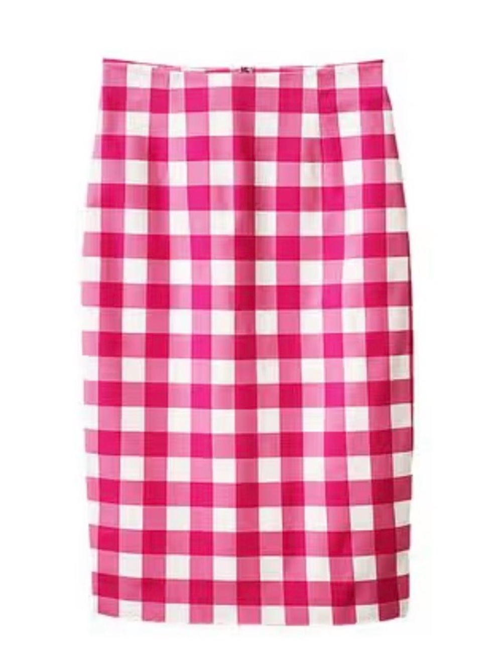 Boden Richmond Pink Gingham Pencil Skirt